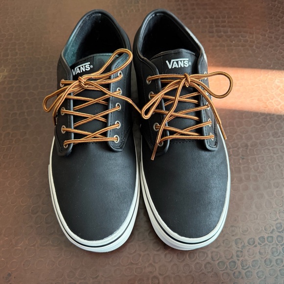 Vans Men's Black Sneakers with Brown Laces - size 12 - NEW - Picture 9 of 9